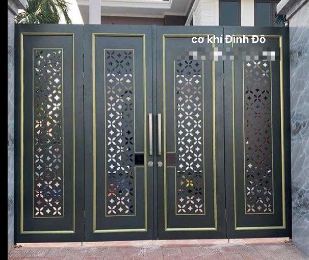 Thi công cổng sắt 4 cánh