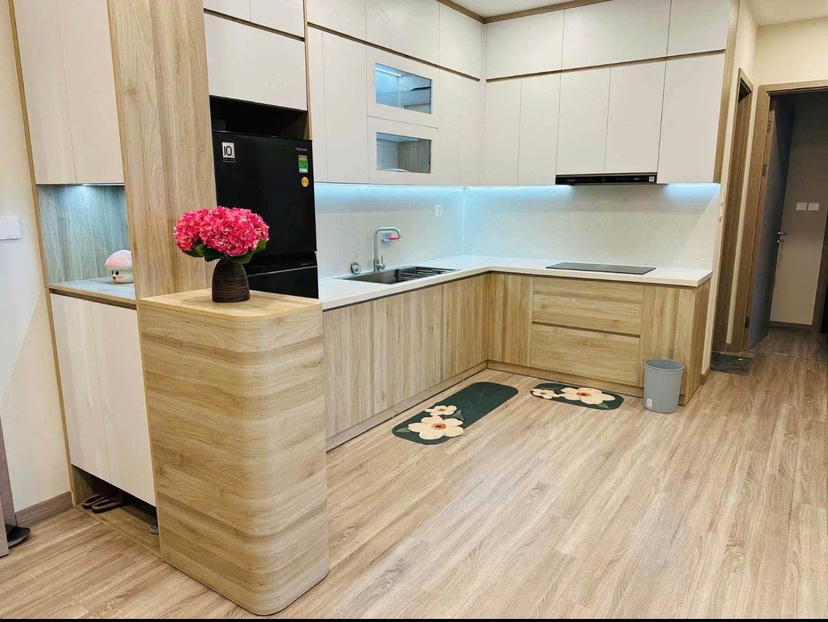 Thi công bếp chữ L 
