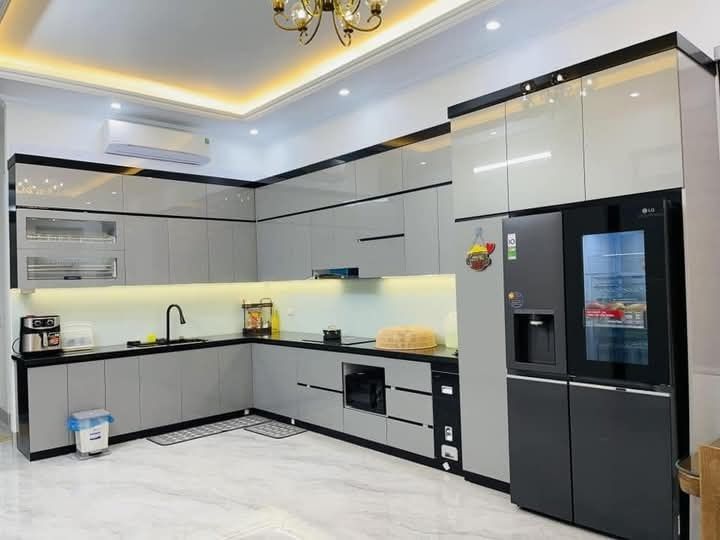 Tủ bếp chữ L hiện đại 