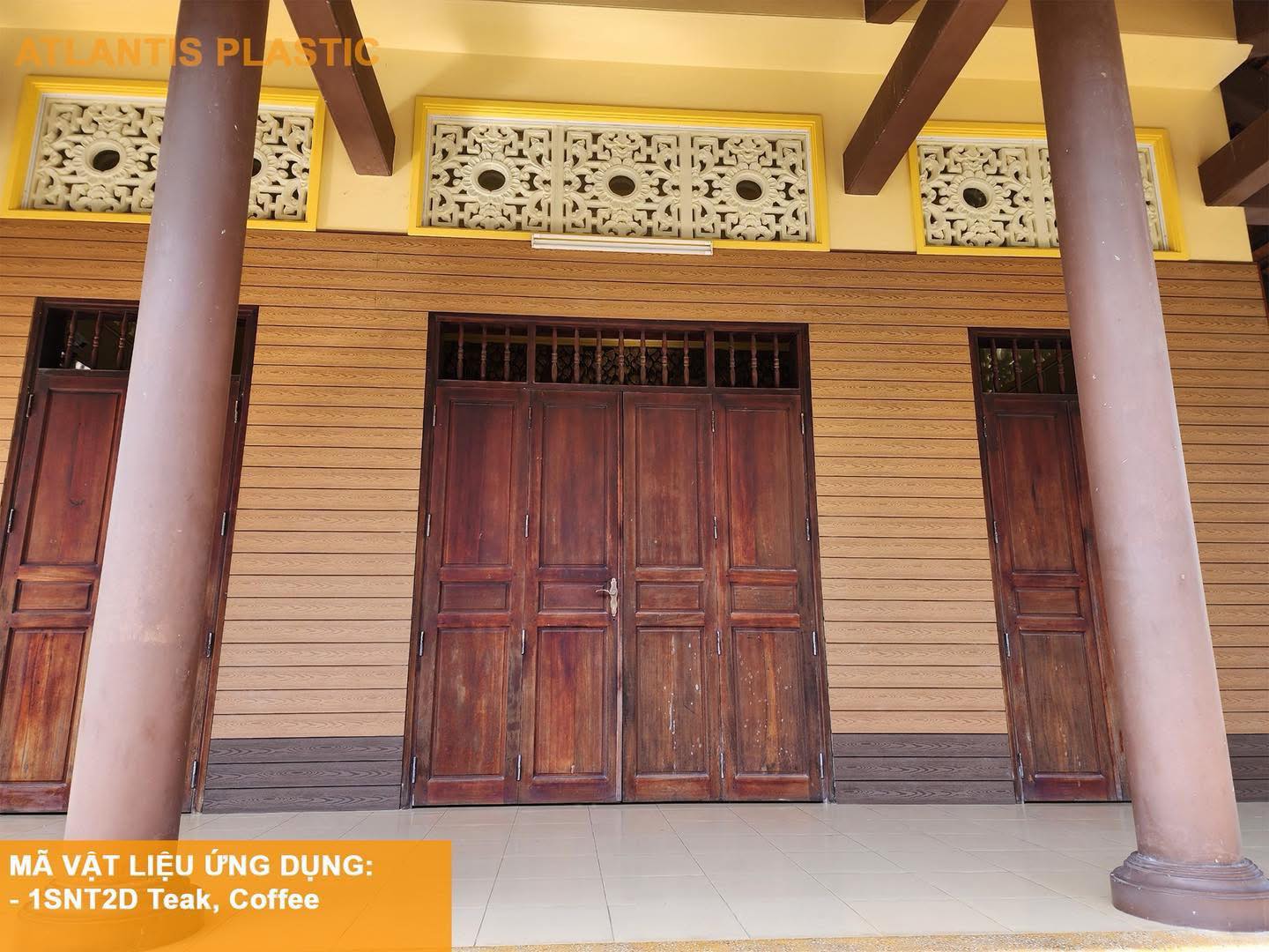 Thi công tấm nhựa ốp mặt tiền 