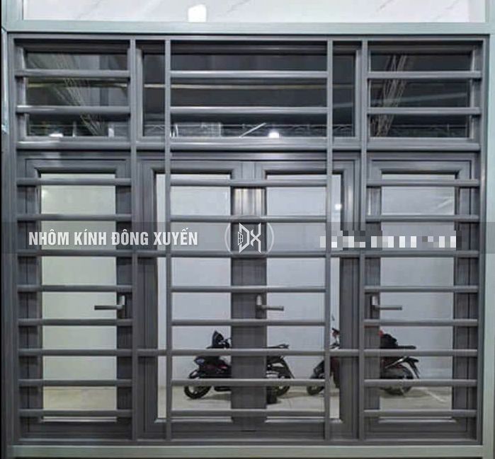 Cửa số nhôm kính 4 cánh 