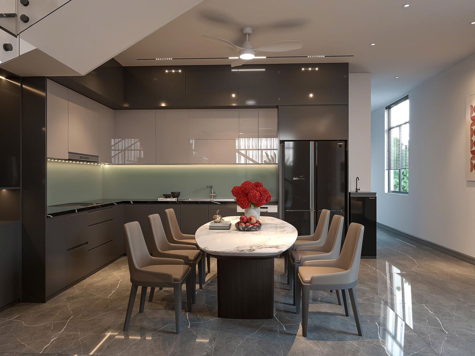 Nội thất khu vực bếp 