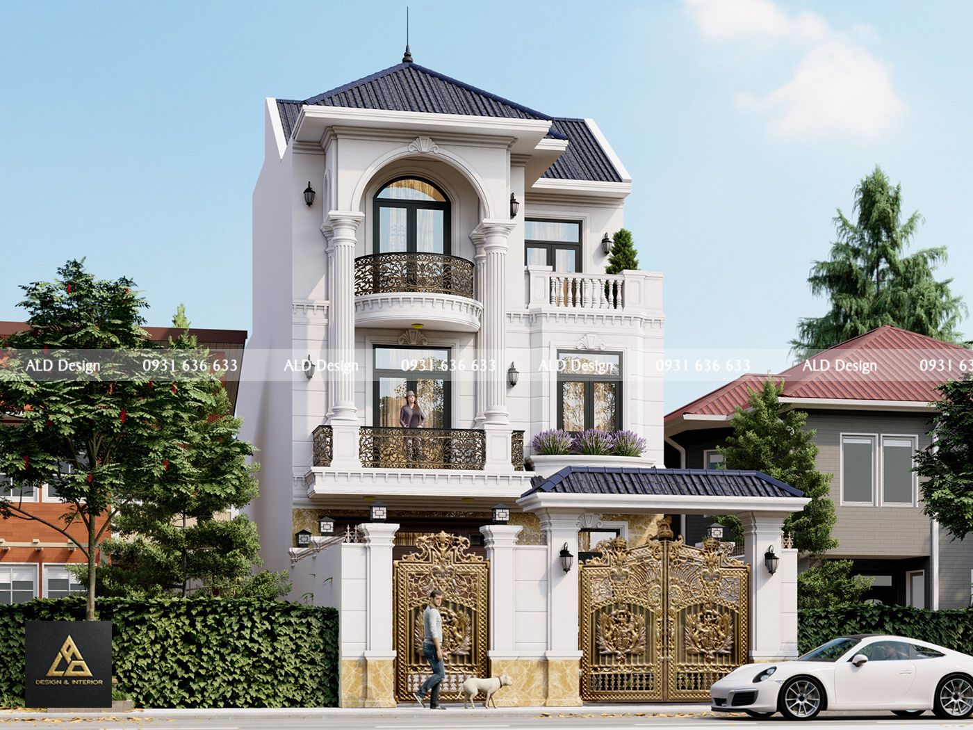 Thiết kế  biệt thự tân cổ điển