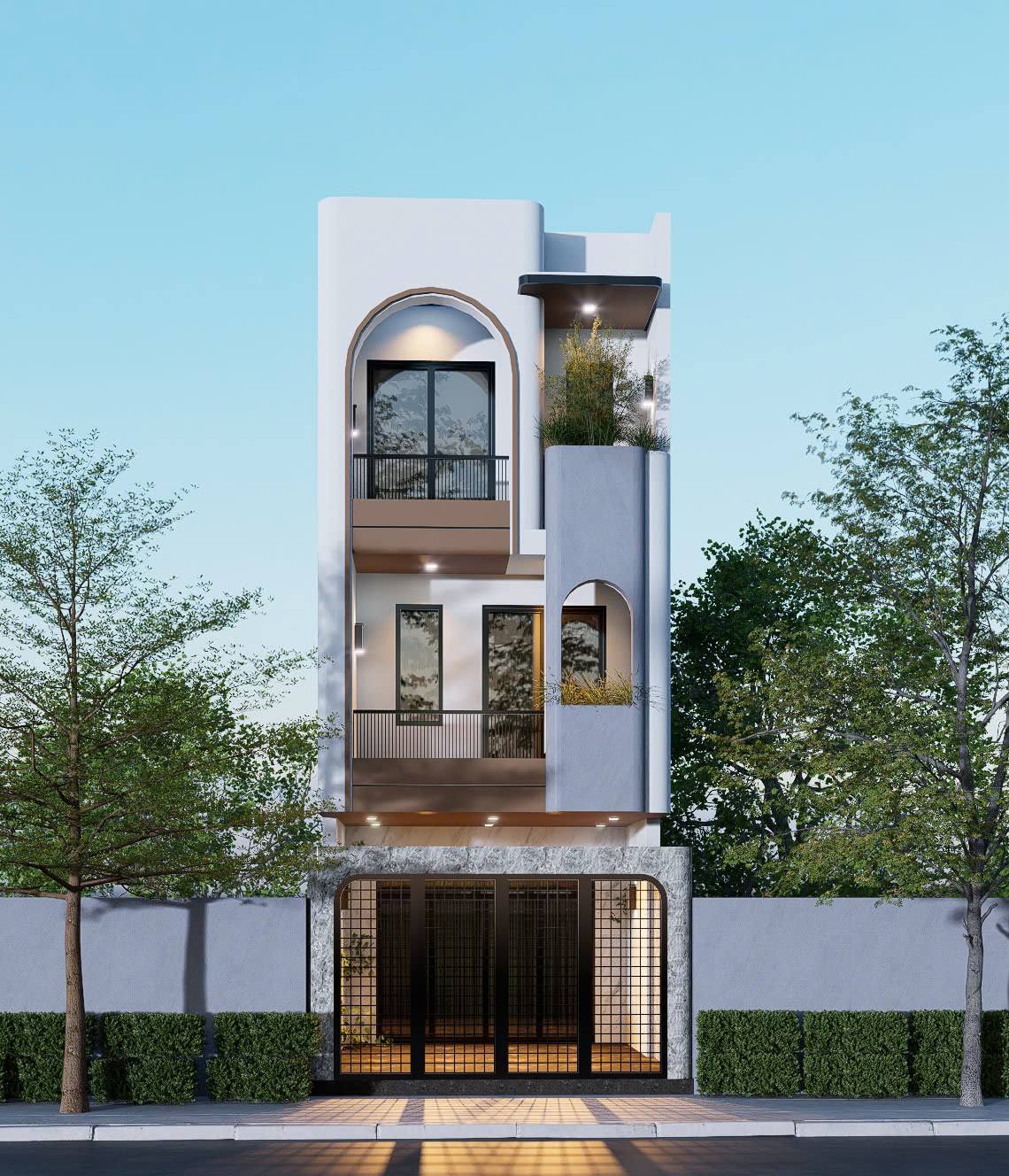 Nhà phố 4 tầng