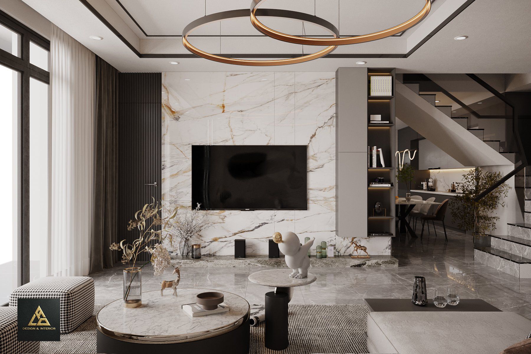 Thiết kế nội thất nhà phố