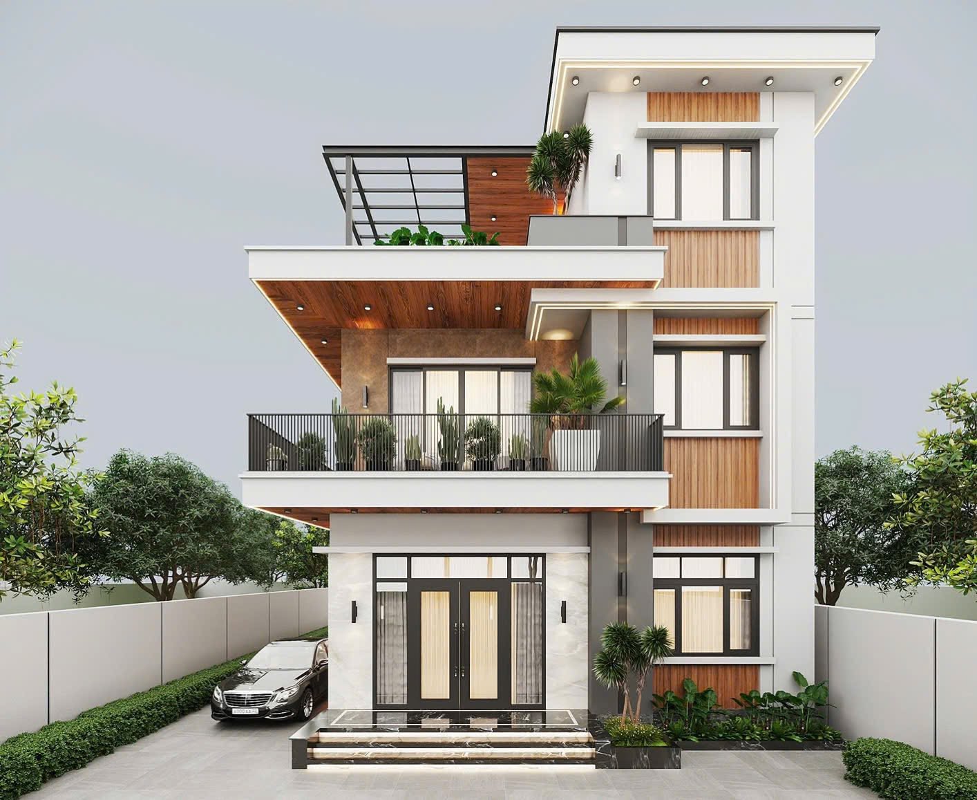 Biệt thự nhà phố 3 tầng 