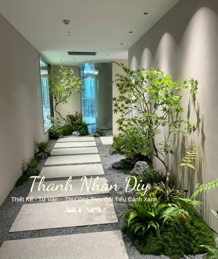 Tiểu cảnh cho lối đi 