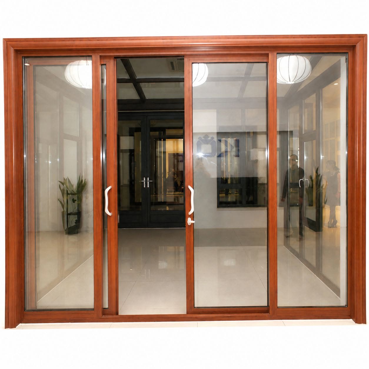 Cửa đi nhôm kính 4 cánh