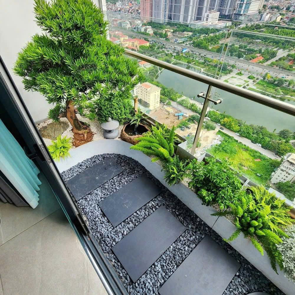 Tiểu cảnh cho ban công 