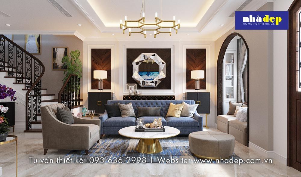 Thiết kế nội thất nhà liền kề