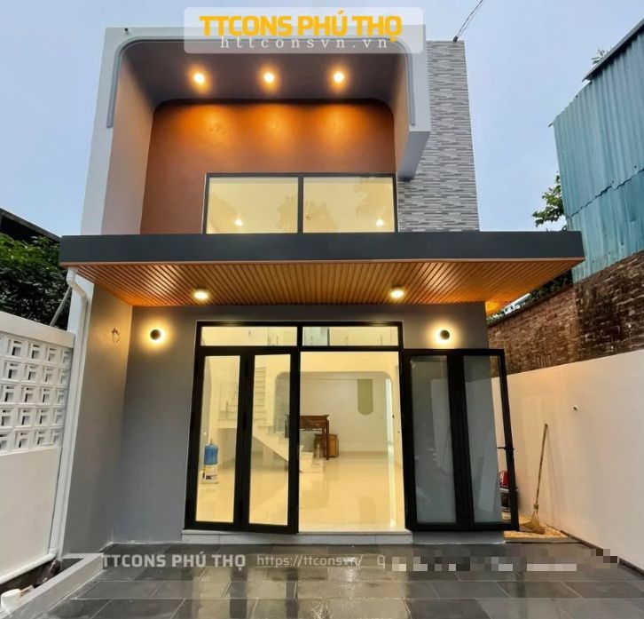 Thi công nhà phố hiện đại 