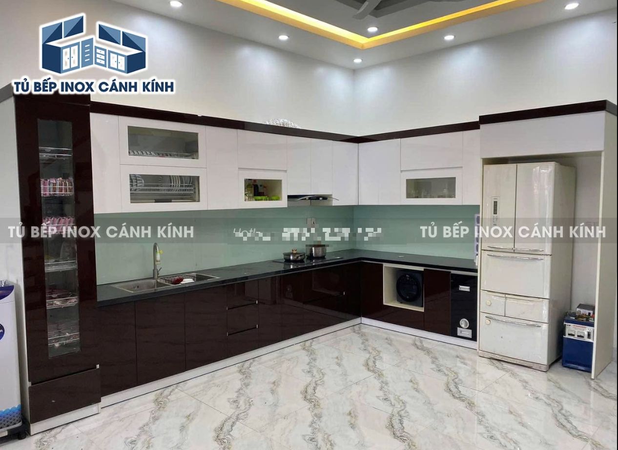 Tủ inox cánh kính 