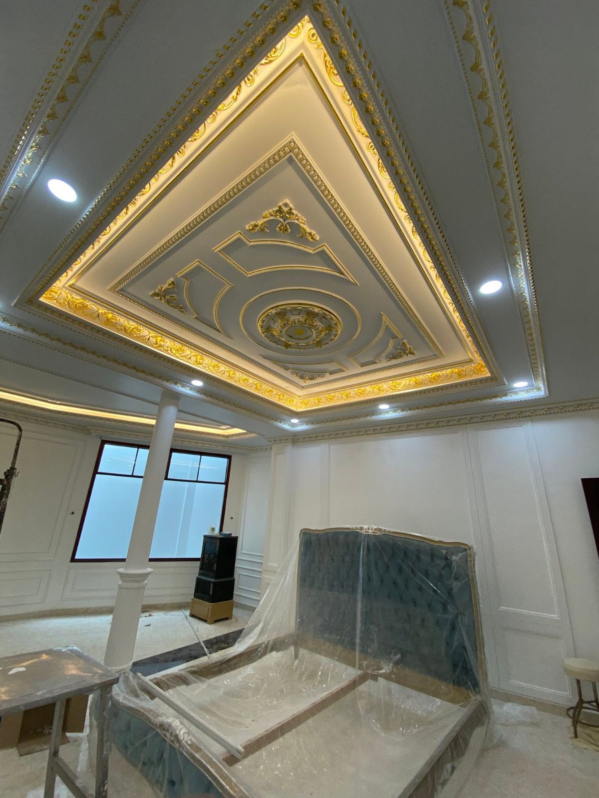 Thi công chiếu sáng trần thạch cao