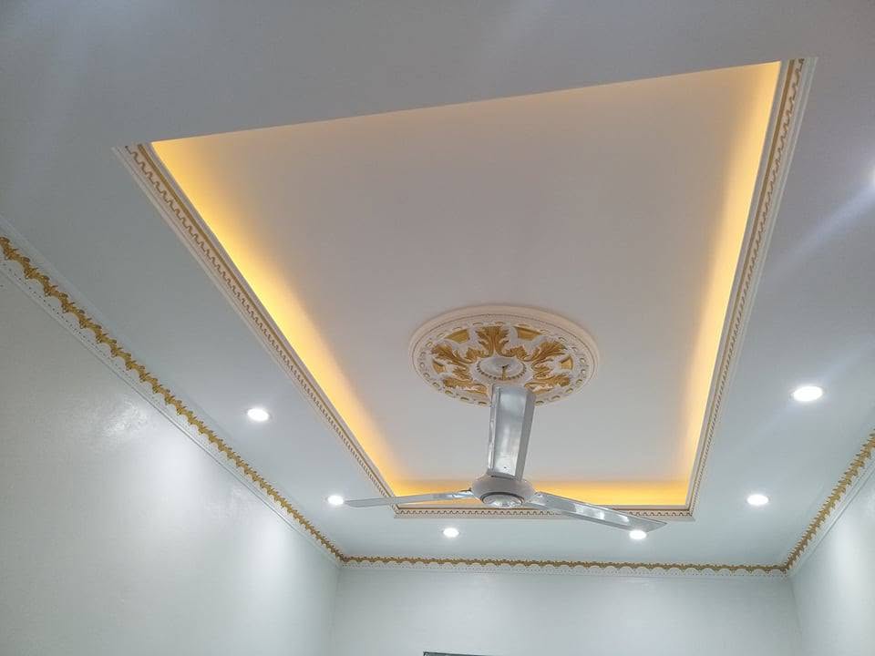 Trần thạch cao giật cấp 