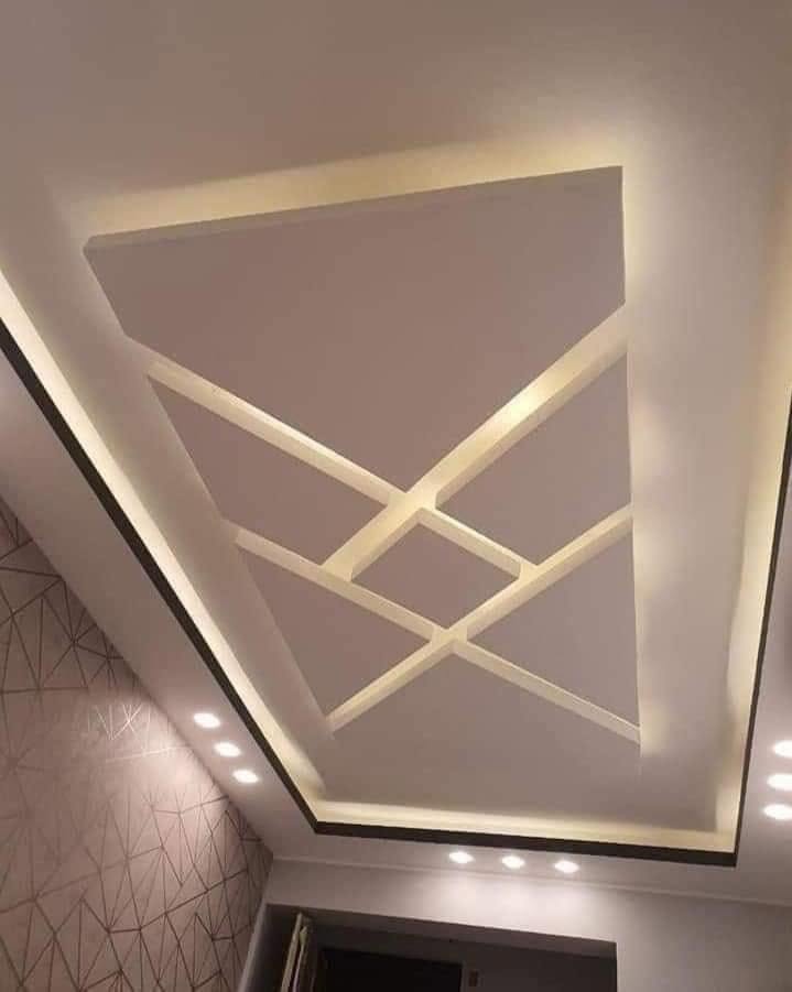 Trần thạch cao giật cấp 