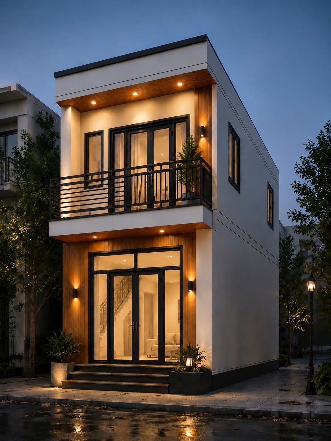 Nhà lắp ghép 2 tầng