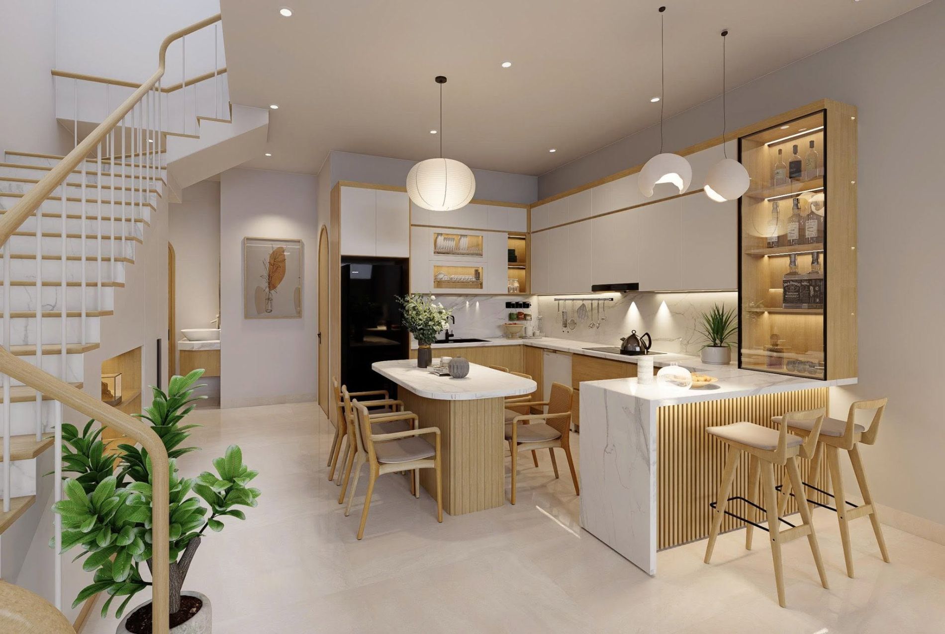 Nội thất phòng bếp hiện đại
