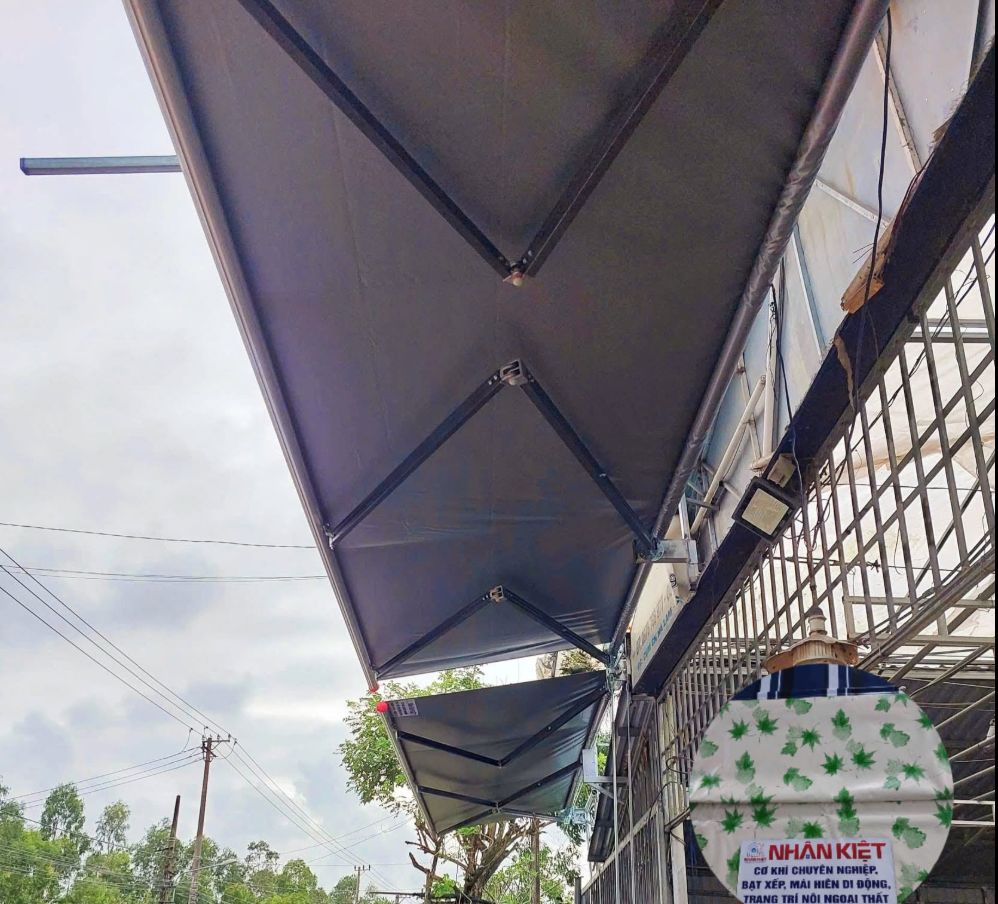 Thi công mái xếp 