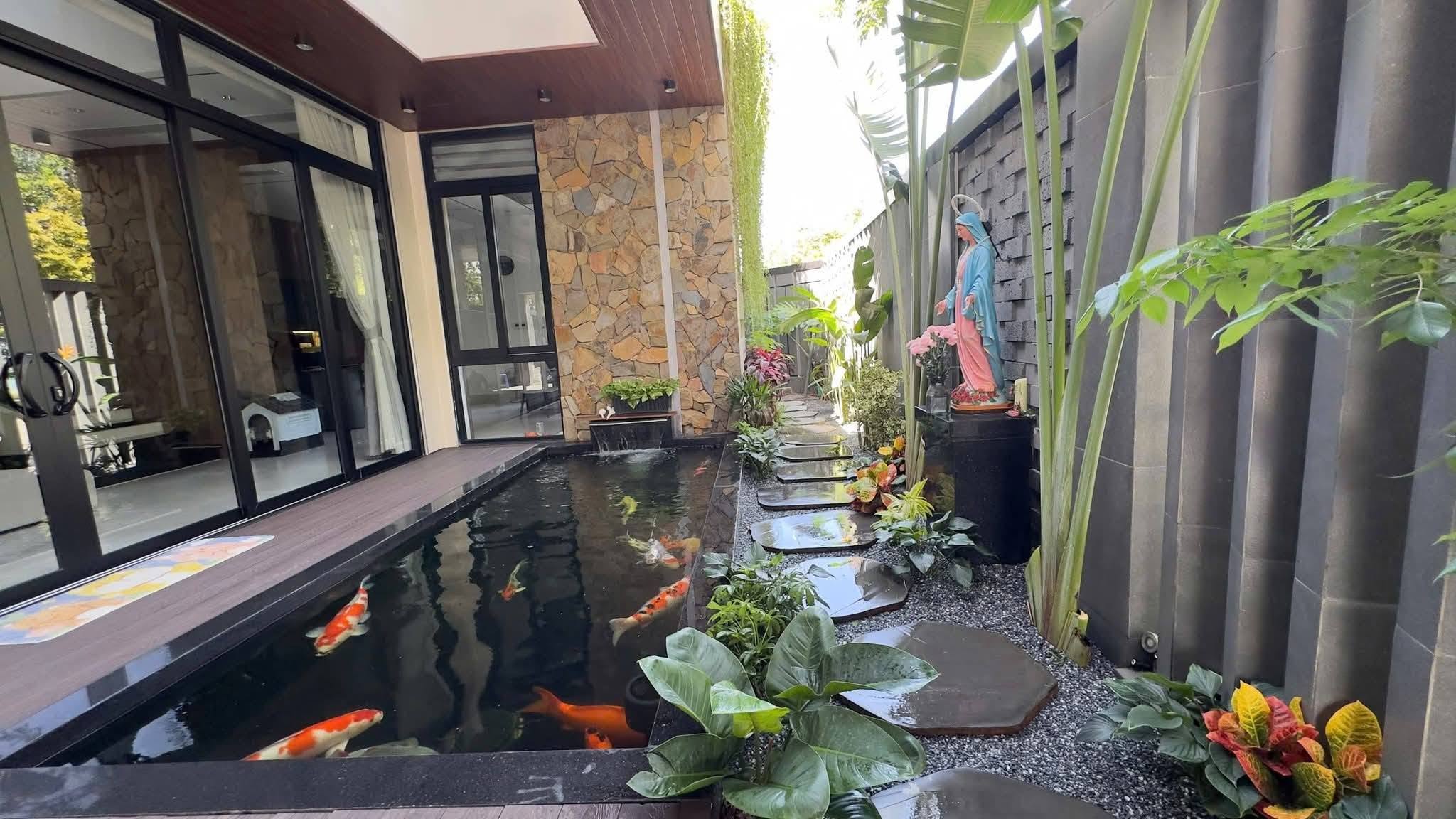 Thi công hồ cá koi 