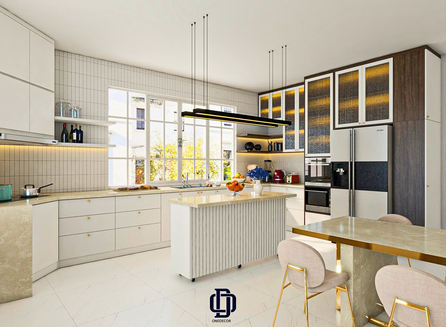 Nội thất bếp và phòng ăn