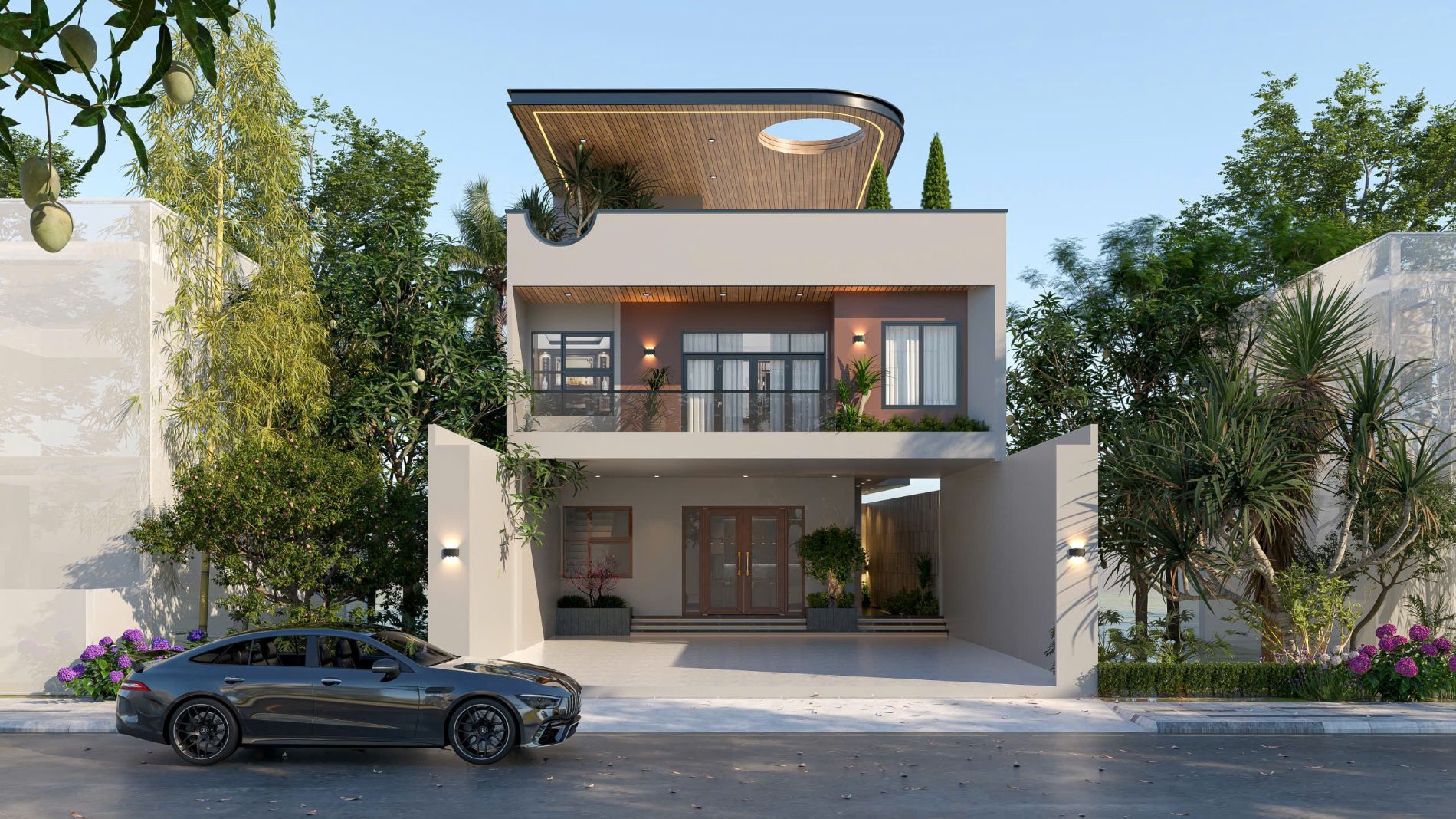 Dự án thi công trọn gói nhà phố Ms Hồng