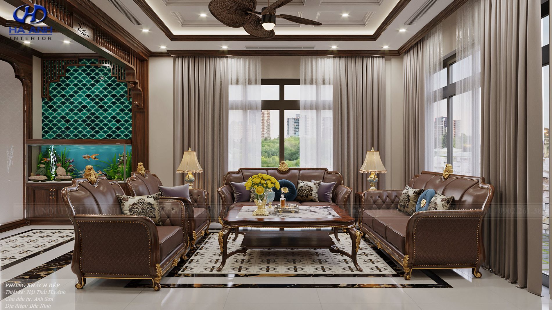 Thiết kế nội thất biệt thự