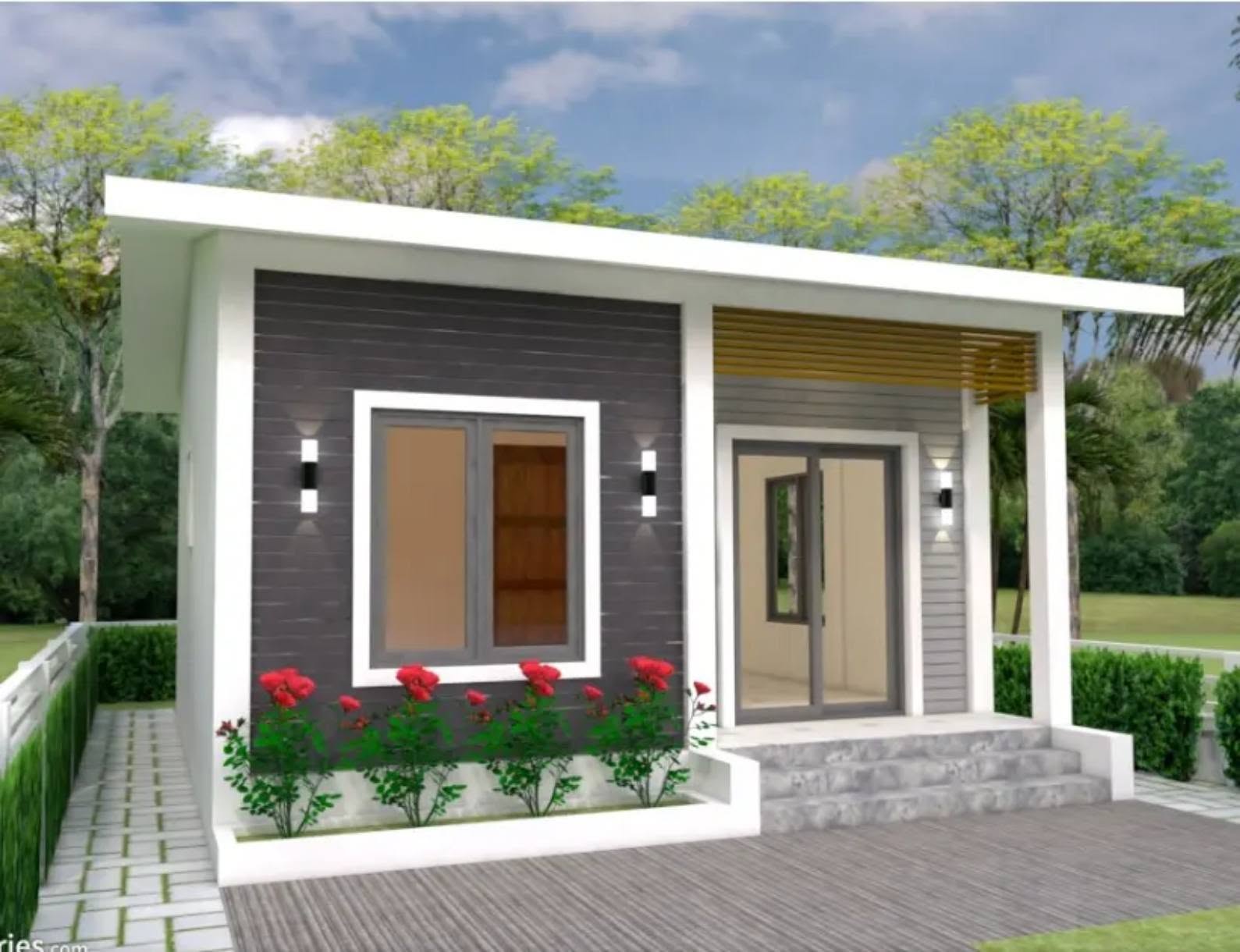 Nhà Ghép Cấp 4 Hiện Đại Mái Bằng