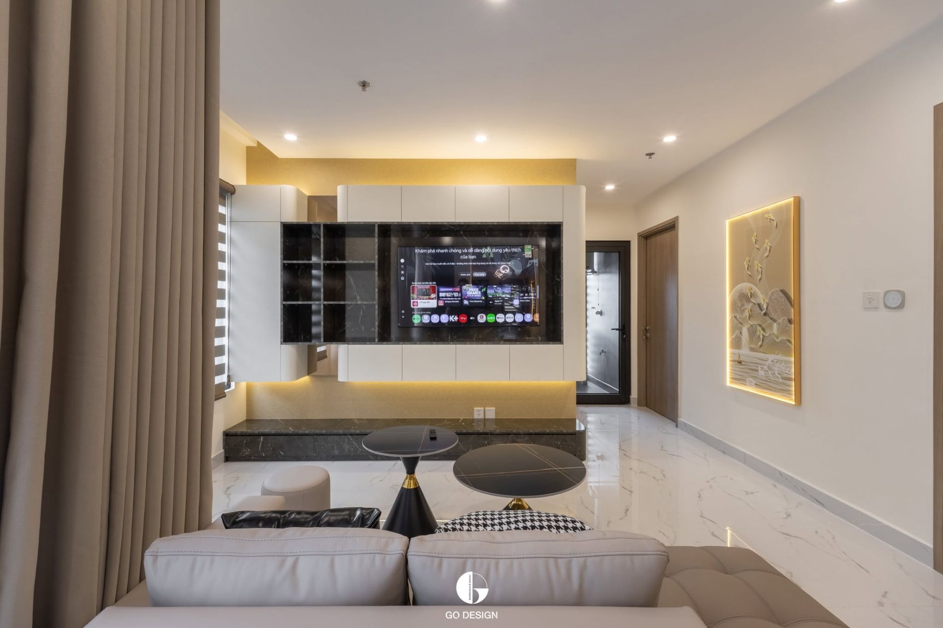 Căn hộ chung cư phòng khách Golden Touch 
