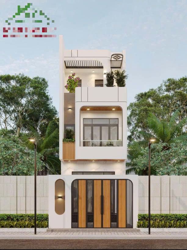Nhà Phố Mái Bo Cong Tối Giản