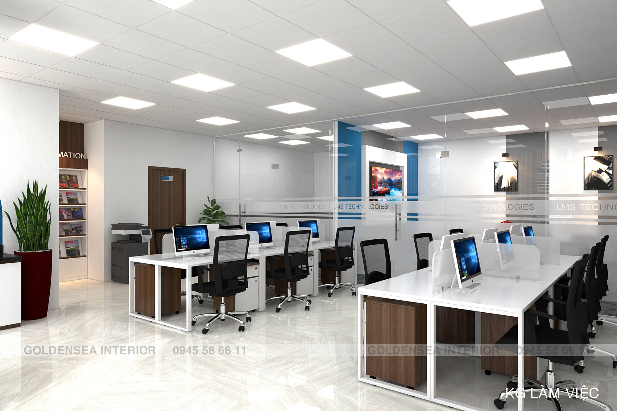 Thiết kế văn phòng LMS Technologies Vietnam