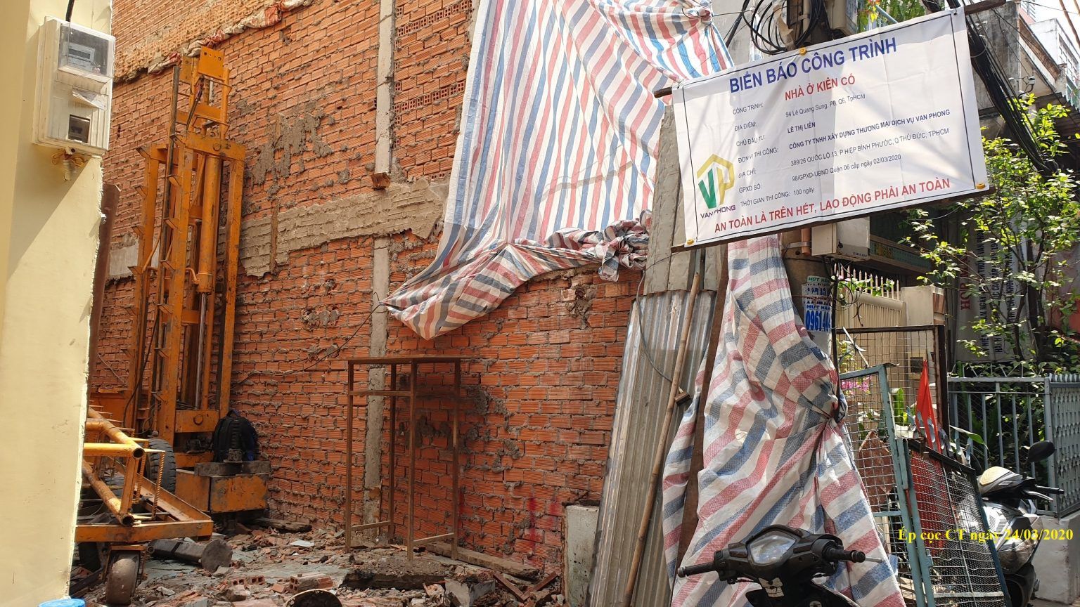 Công Trình nhà ở Lê Quang Sung của chị Liên