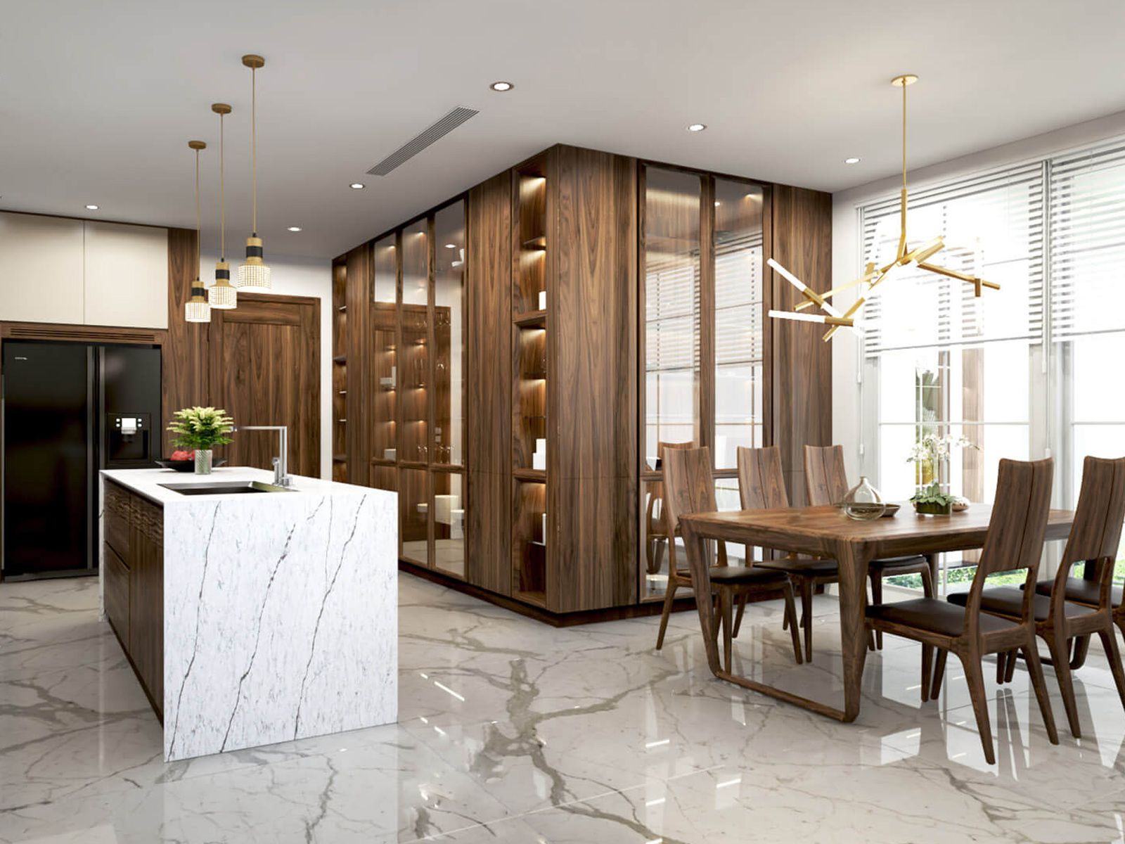 Thiết kế nội thất phòng bếp