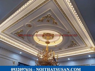 Lắp đặt trần thạch cao hoa văn