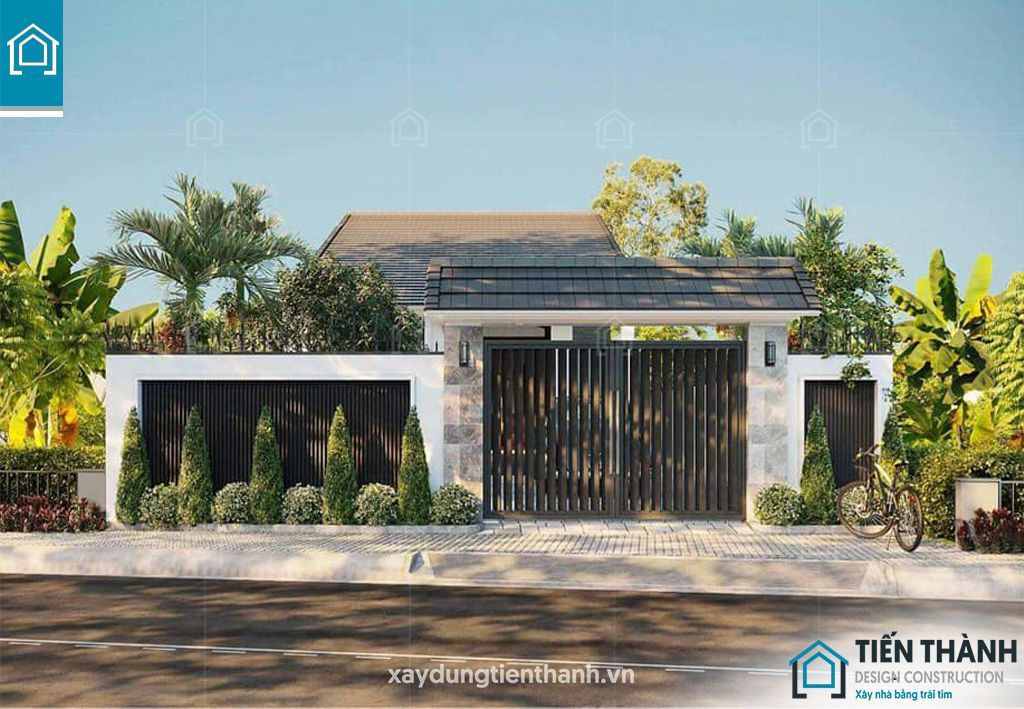 Thiết kế nhà cấp 4 có 2 phòng ngủ giá rẻ tiện nghi