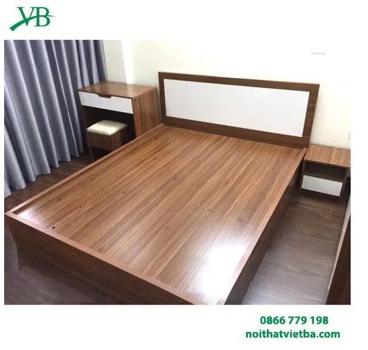 Giường gỗ công nghiệp