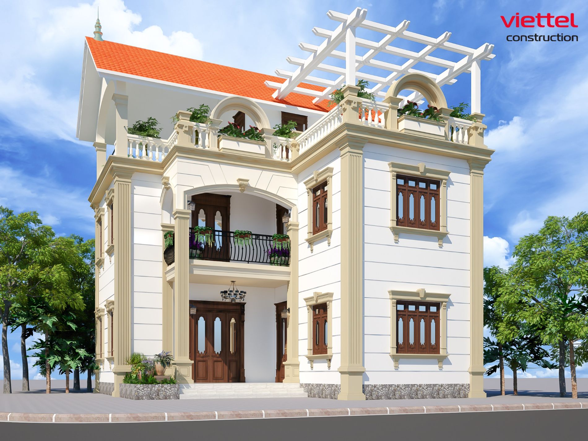 Thiết kế biệt thự mái thái