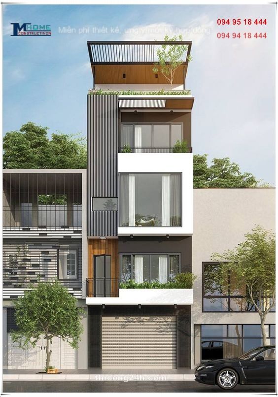 Thiết kế nhà ống hiện đại