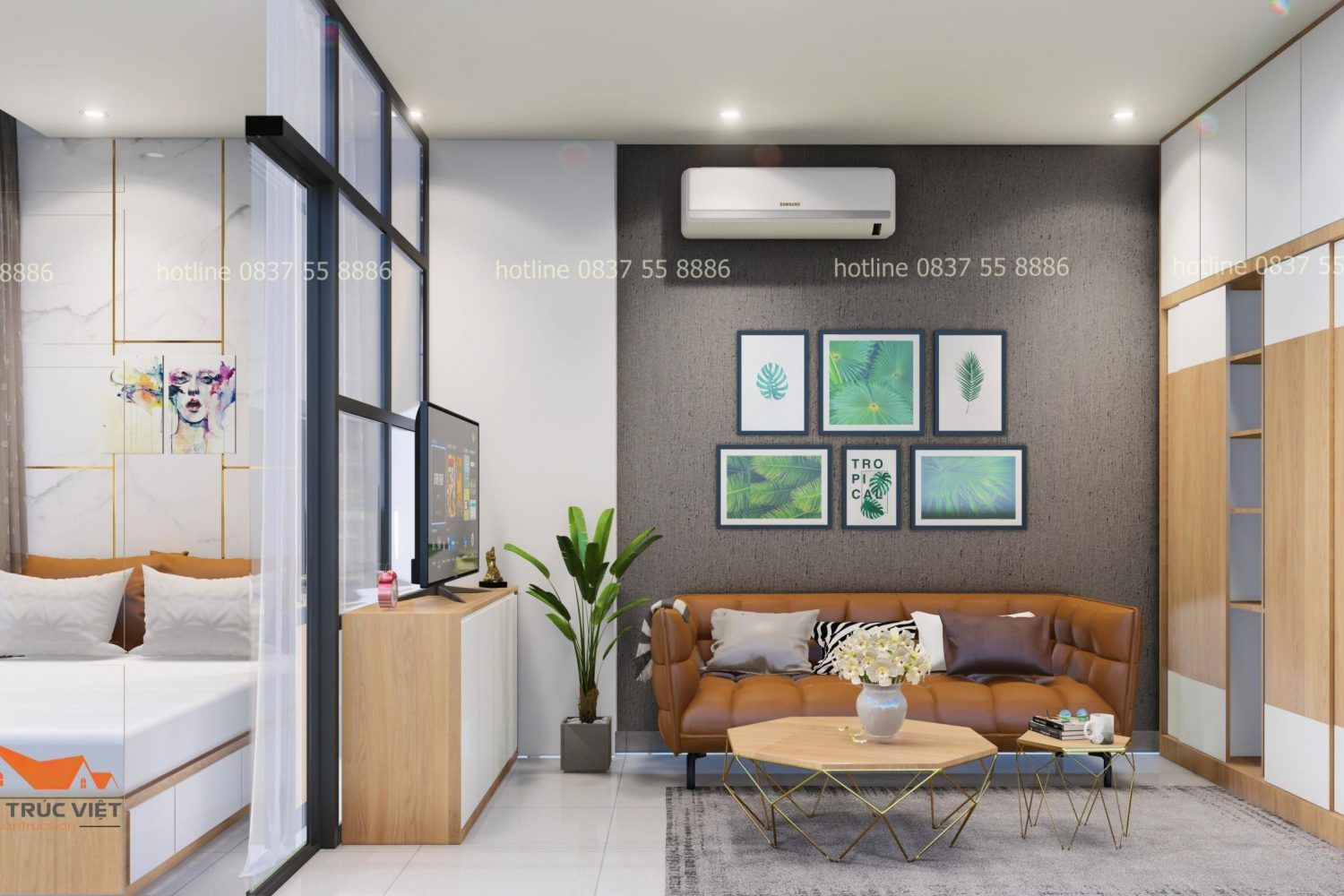 Thiết kế  thi công nội thất chung cư