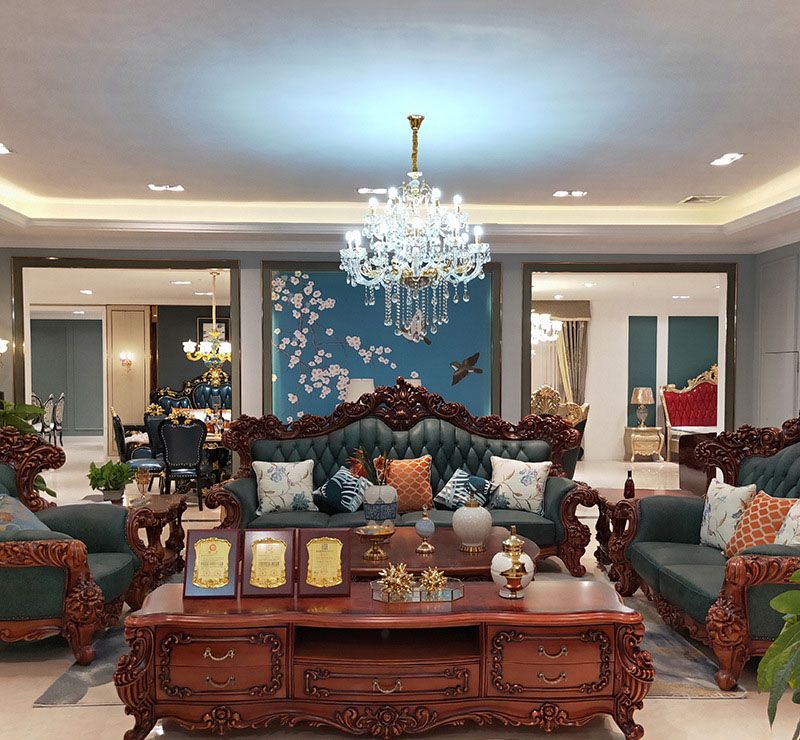 SOFA GỖ SỒI BỌC DA BÒ TÓT