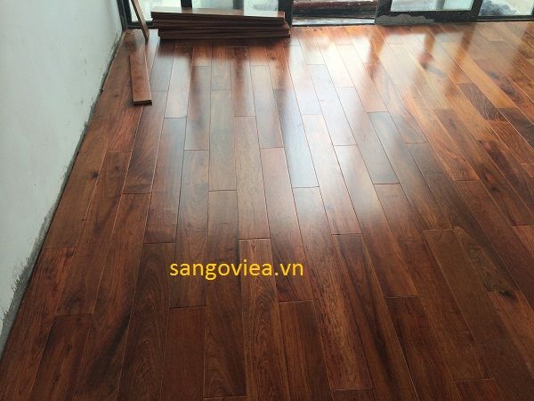 Lắp đặt thi công sàn gỗ Giáng hương 