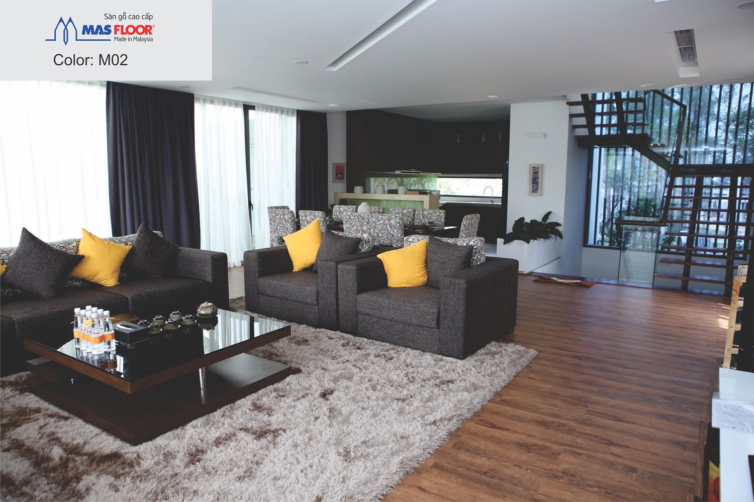 SÀN GỖ MASFLOOR 12MM AC5 
