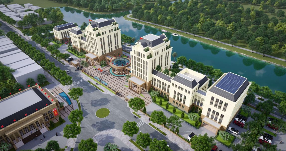 Thiết kế trụ sở huyện Ủy Huyện Thủ Thừa