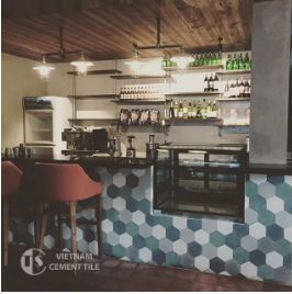 Gạch ốp tường lục giác