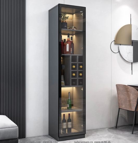 Tủ rượu sang trọng chất liệu gỗ MDF thương hiệu TADA TD1613