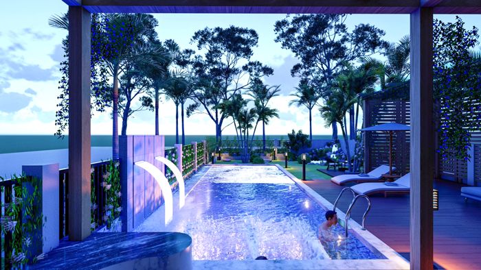 Hồ bơi gia đình hiện đại