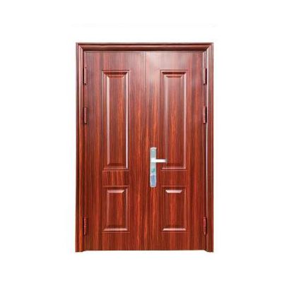 Cửa thép vân gỗ 2 cánh
