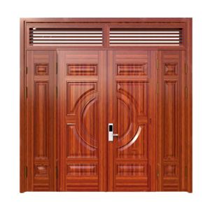 Cửa Thép Vân Gỗ 4 Cánh