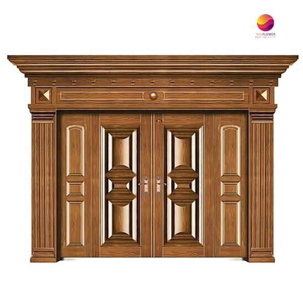 Cửa thép sơn giả đồng