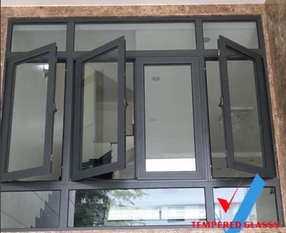 CỬA SỔ NHÔM KÍNH 4 CÁNH 