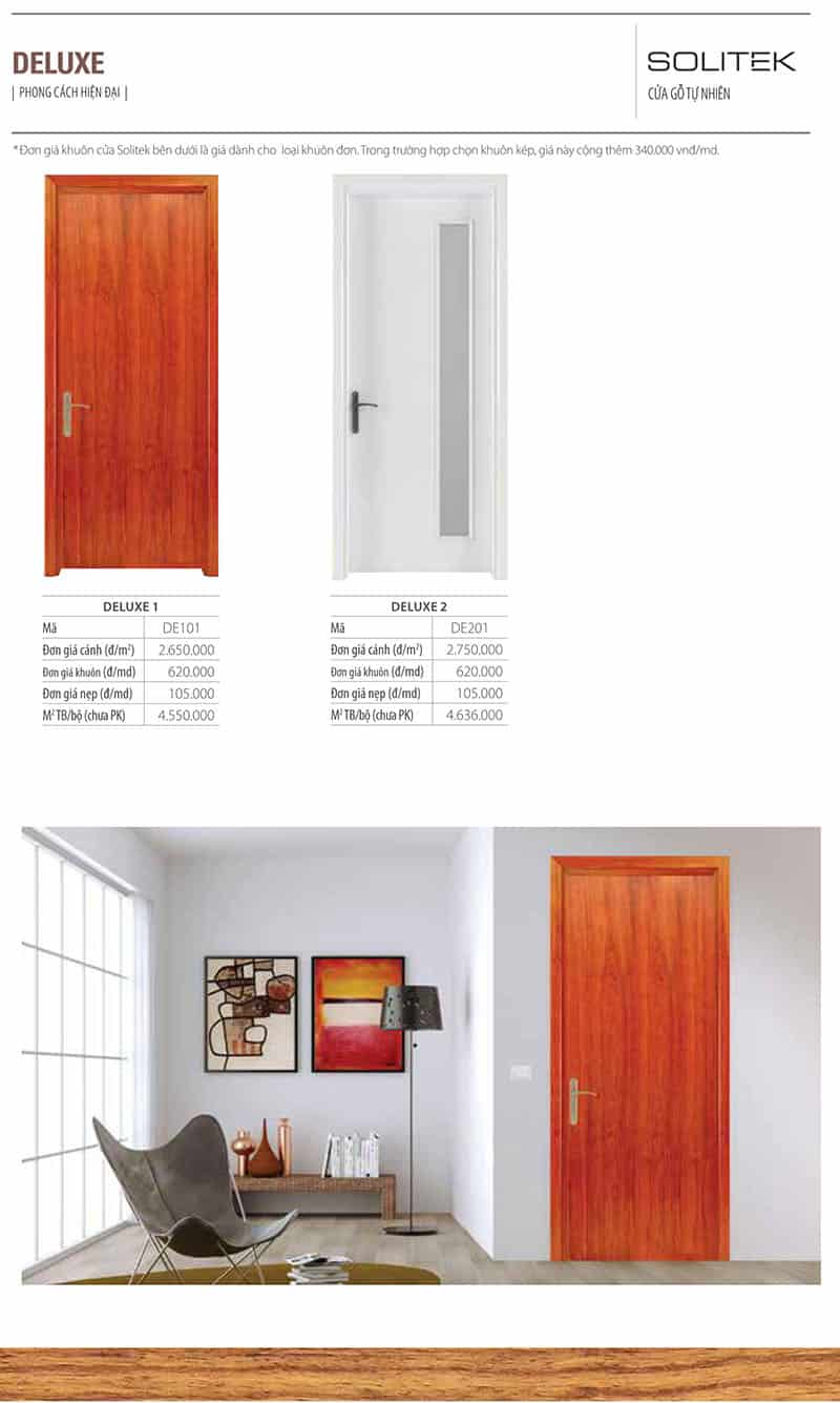 Cửa Gỗ Công Nghiệp SOLITEK